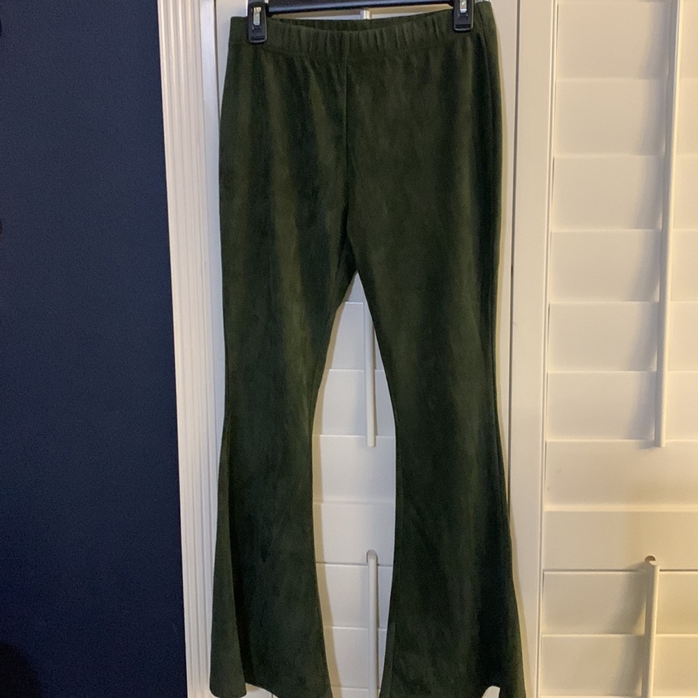 Green Velour Pants